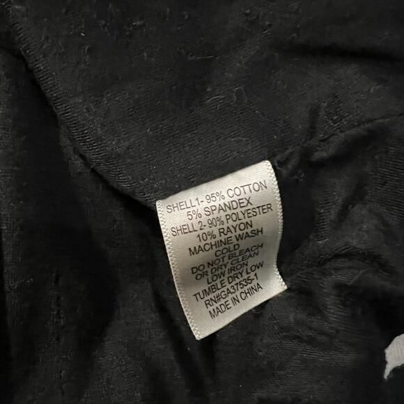 Monteau Black and White Stripe Blazer Womens Medium - Picture 5 of 5